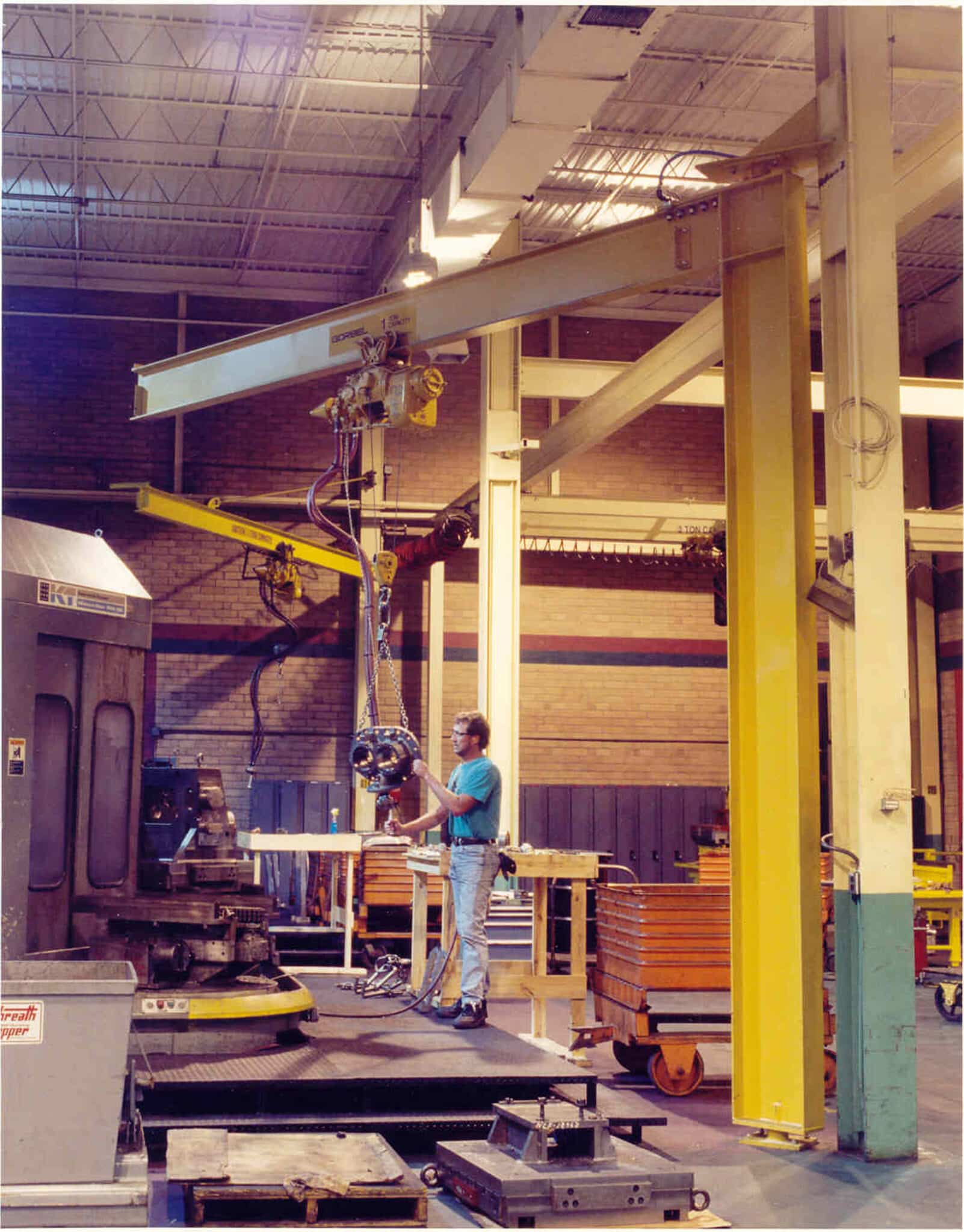 Jib Cranes Washington Crane & Hoist Increase Workplace Productivity